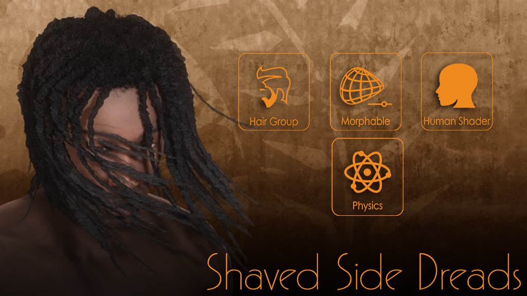 IC - Shaved Side Dreads